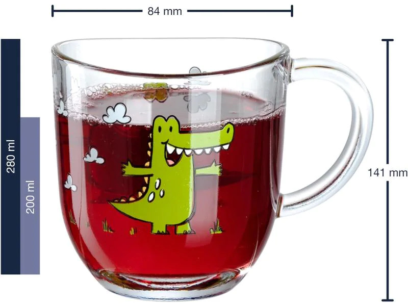 Leonardo Kindertasse Krokodil 6-teilig