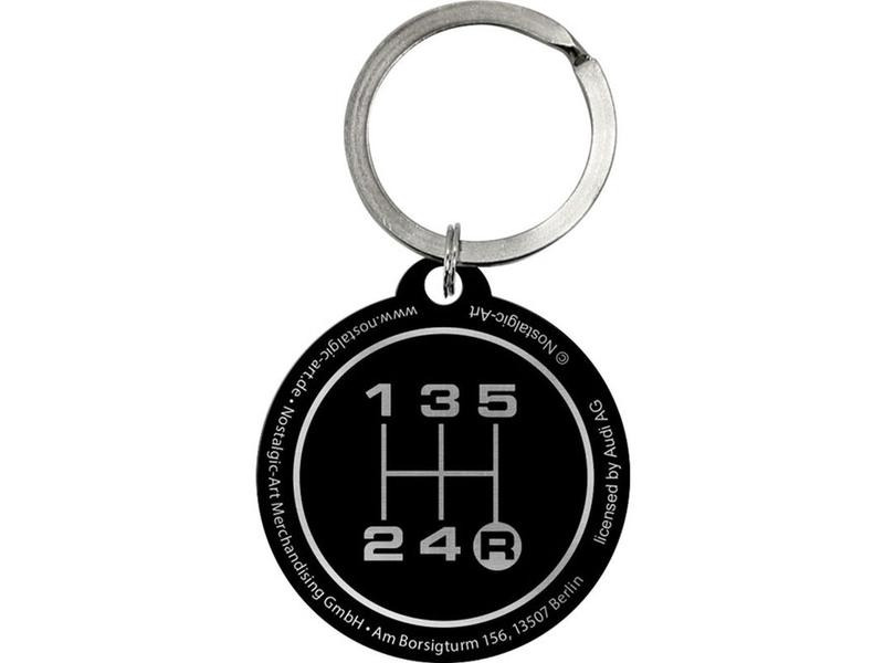 Nostalgic Art Schlüsselanhänger Audi Logo Ø 4 cm, 1 Stück, Mehrfarbig