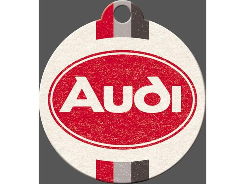 Nostalgic Art Schlüsselanhänger Audi Logo Ø 4 cm, 1 Stück, Mehrfarbig