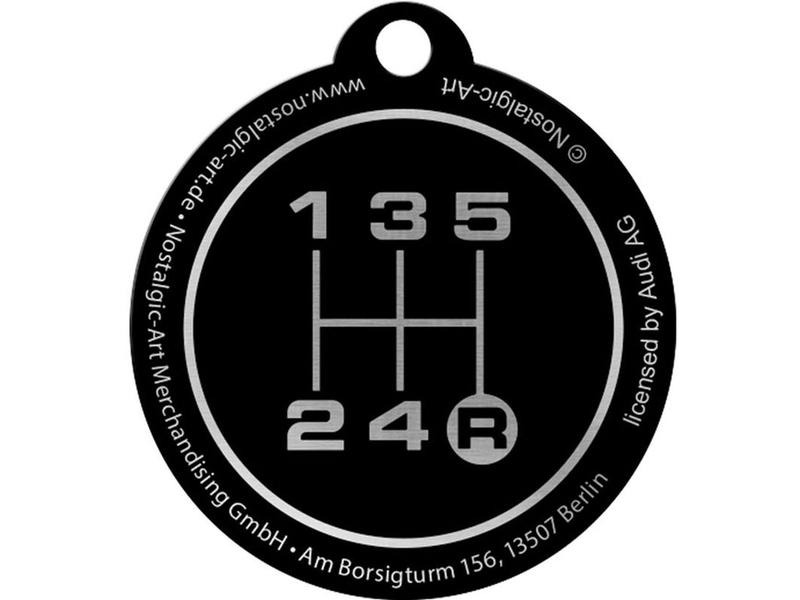 Nostalgic Art Schlüsselanhänger Audi Logo Ø 4 cm, 1 Stück, Mehrfarbig