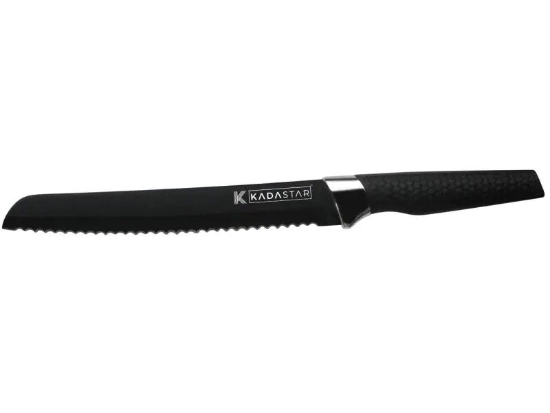 Kadastar Messer-Set Premium Black 6-teilig, Schwarz/Silber