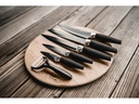 Kadastar Messer-Set Premium White 6-teilig, Silber/Weiss