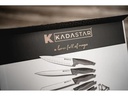 Kadastar Messer-Set Premium White 6-teilig, Silber/Weiss