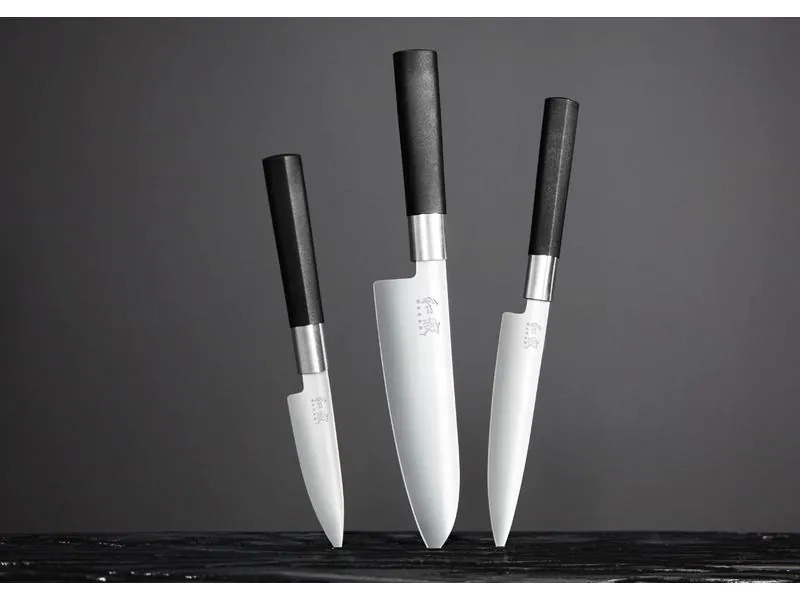 Kai Messer-Set Wasabi 3 tlg. Schwarz