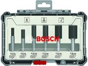 Bosch Professional Nutfräser -Set 8 mm-Schaft, 6-teilig