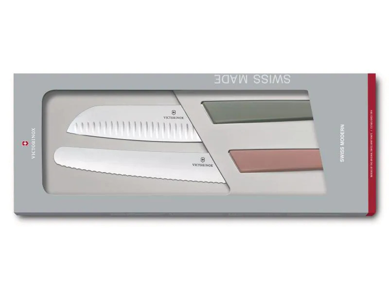 Victorinox Küchenmesser Swiss Modern Grün/Rosa