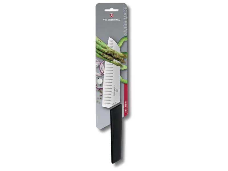 Victorinox Santokumesser Swiss Modern Schwarz