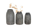 House Nordic Vase Velas 3 Stück, Dunkelgrau