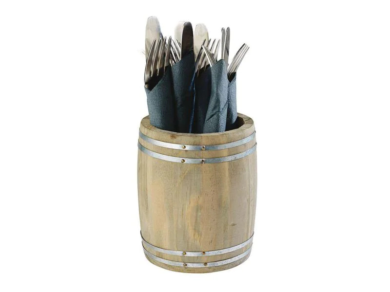 Paderno Küchenutensilienhalter 11.5 cm x 14 cm Braun/Silber