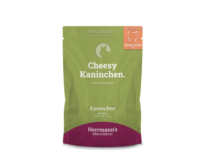 Herrmann's Nassfutter Kaninchen und Käse, 20 x 100g