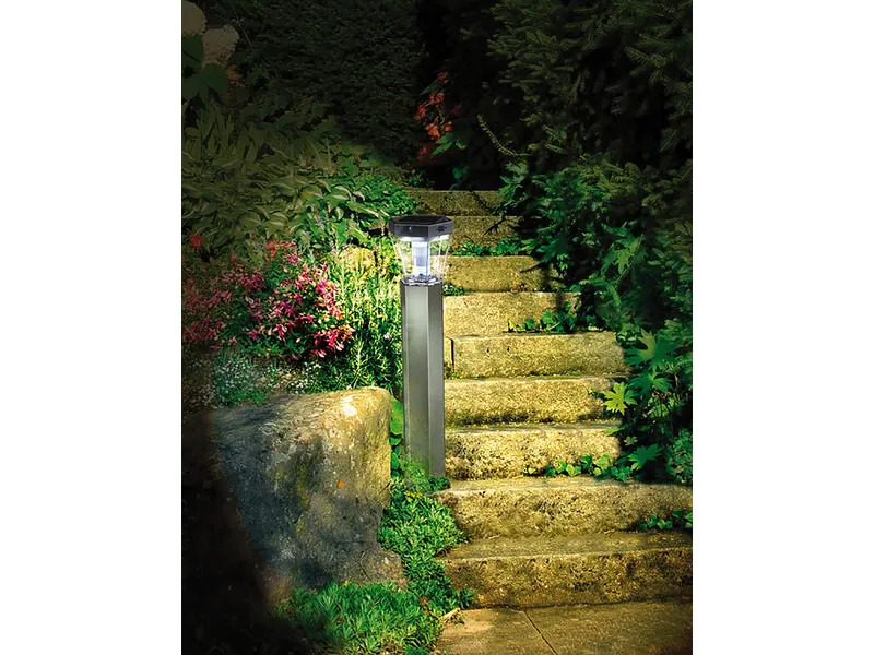 Brennenstuhl Sockelleuchte SOLAR silber