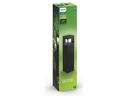 Philips Sockelleuchte Parterre, 800 lm, 2700 K, 40 cm, Schwarz