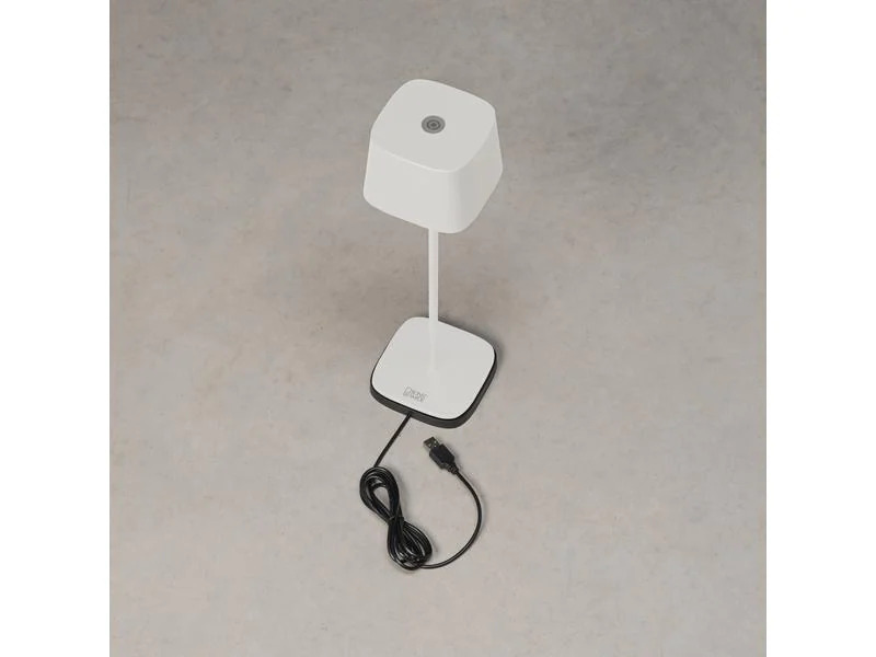 Konstsmide Tischleuchte Capri USB, Weiss