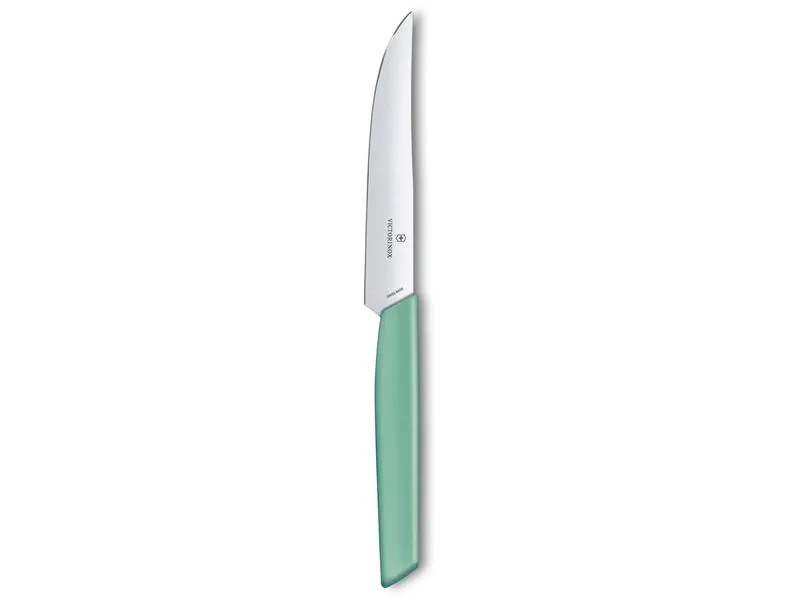 Victorinox Steakmesser Swiss Modern gerader Schliff 1 Stück, Mint-Green