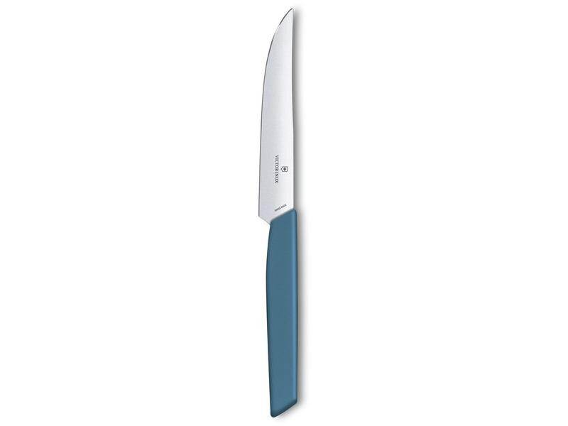 Victorinox Steakmesser Swiss Modern gerader Schliff Cornflower Blue