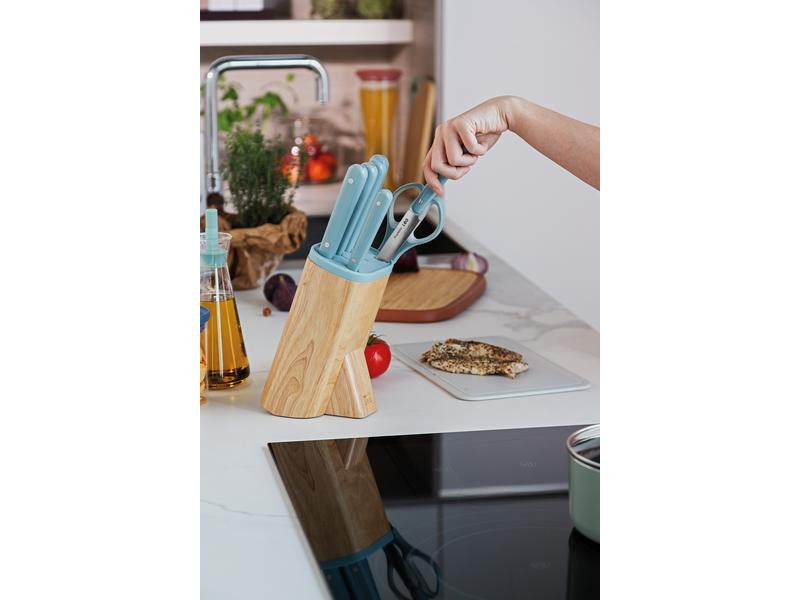 BergHOFF Messerblock-Set mit Messer Leo Slate 7-teilig