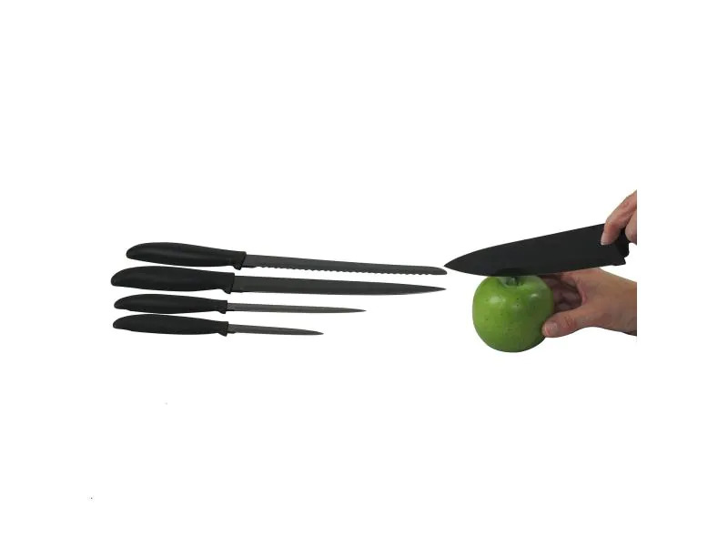 Kela Messerblock-Set mit Messer Acida Schwarz