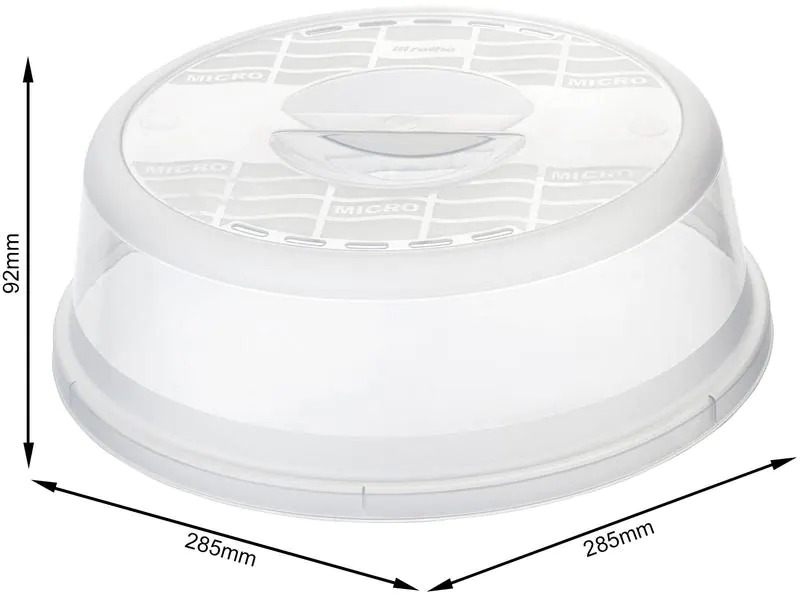 Rotho Mikrowellenhaube Basic 28.5 cm, Transparent
