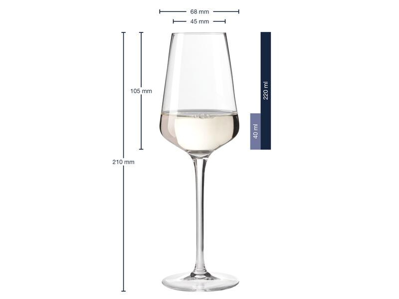 Leonardo Schnapsglas Puccini 220 ml, 6 Stück, Transparent 