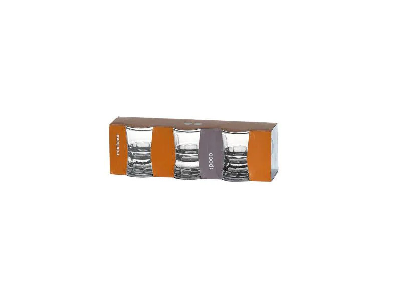 Montana Schnapsglas POCO 50 ml, 3 Stück, Transparent 