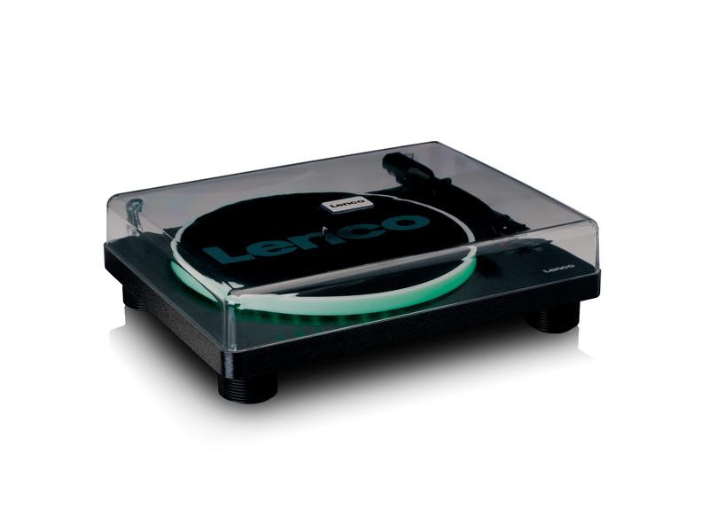 Lenco Plattenspieler LS-50LEDBK Schwarz