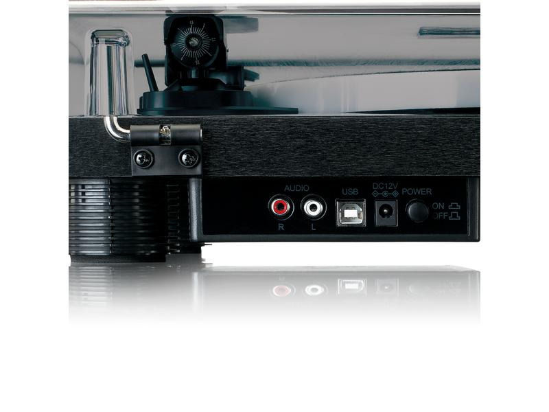 Lenco Plattenspieler LS-50LEDBK Schwarz