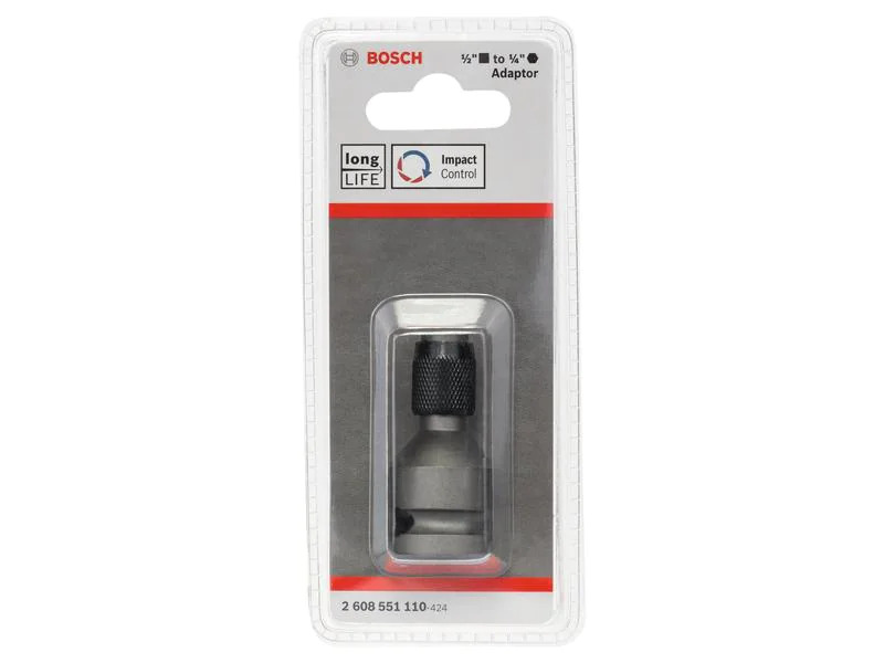 Bosch Professional Adapter für Steckschlüsseleinsätze 1/4, 5 cm