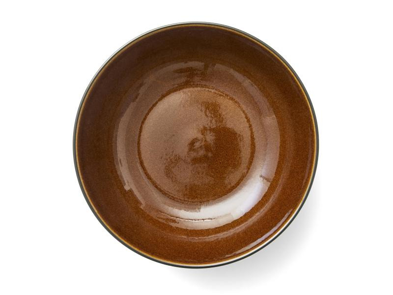 Bitz Salatschüssel 24 cm, Schwarz/Bernstein