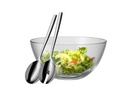 WMF Salatschüssel-Set mit Besteck 23.5 cm, Transparent