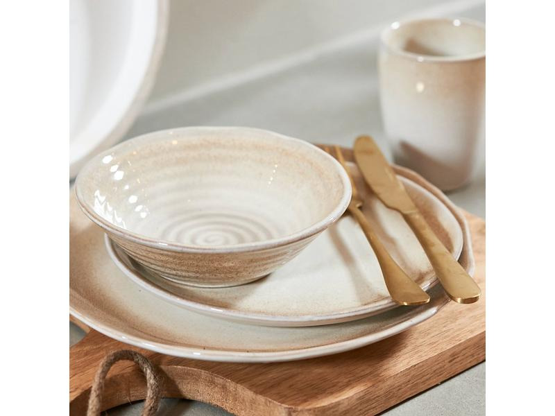 Boltze Schale Antigua 1 Stück, Beige