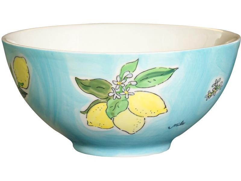 Mila Schale Tutto Limone 6 Stück, Hellblau