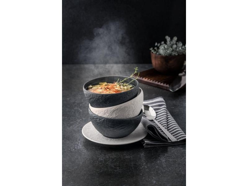 Villeroy &amp; Boch Snackschale Manufacture Rock 4 Stück, Schwarz