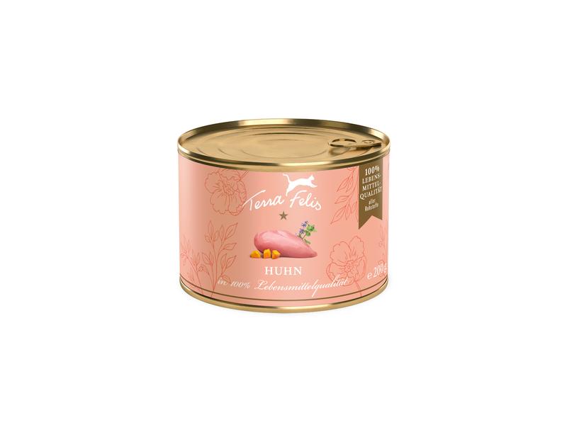 Terra Faelis Nassfutter Adult getreidefrei mit Huhn, 12 x 200 g