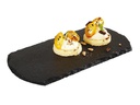 Paderno Servierplatte 20 cm x 10 cm Schwarz