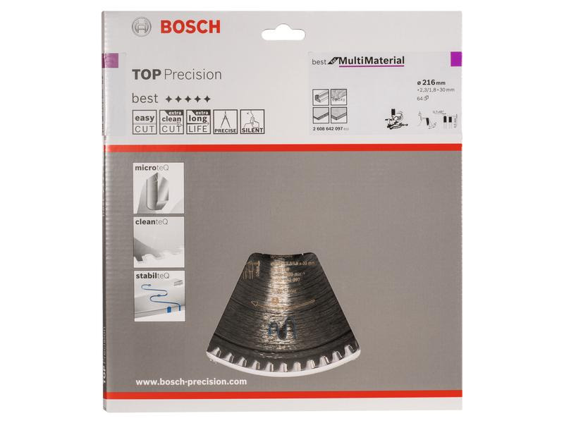 Bosch Professional Kreissägeblatt Best Multi Material, 21.6 x 3 x 0.23 cm, 64