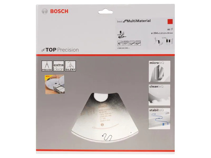 Bosch Professional Kreissägeblatt Best Multi Material, 25.4 x 3 x 0.23 cm, 80