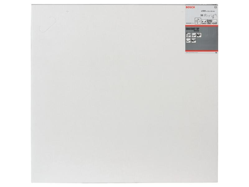 Bosch Professional Kreissägeblatt Construct Wood, 50 cm x 3 cm x 0.38 cm, 36