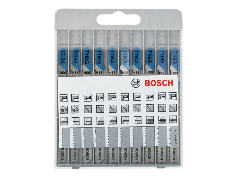 Bosch Professional Stichsägeblätter-Set Basic for Metal, 10-teilig