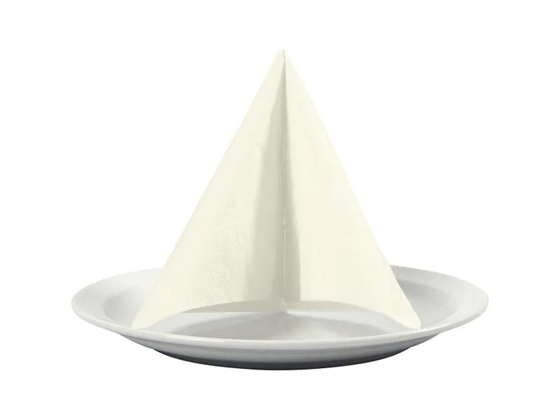 Creativ Company Papierservietten 33 cm x 33 cm, 20 Stück, Crème