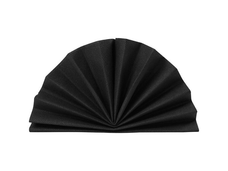 Creativ Company Papierservietten 40 cm x 40 cm, 20 Stück, Schwarz