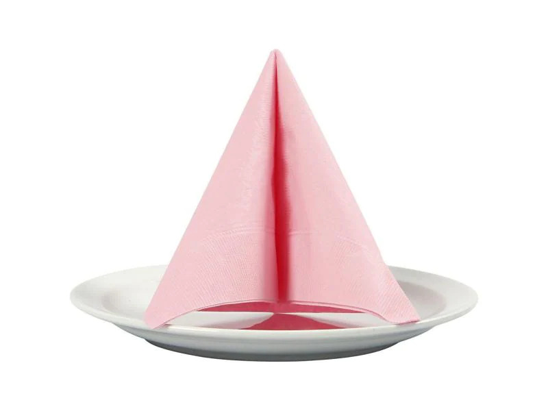 Creativ Company Papierservietten Rosa 33 cm x 33 cm, 20 Stück, Rosa