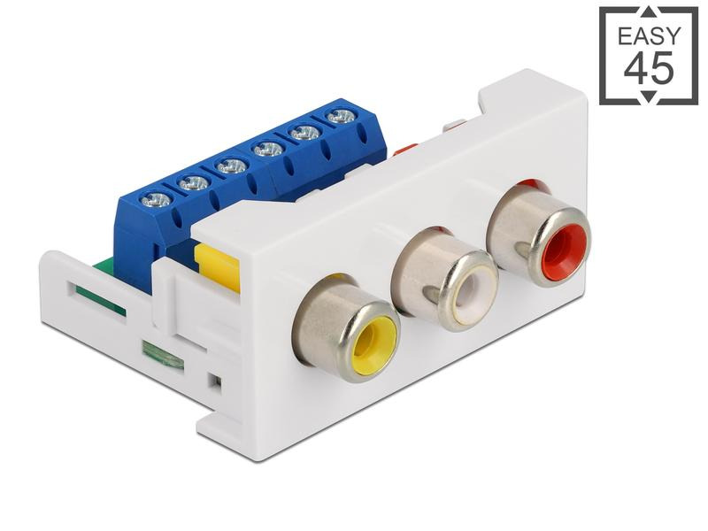 Delock Easy 45 Modul 22.5 x 45 mm Spezial - Cinch