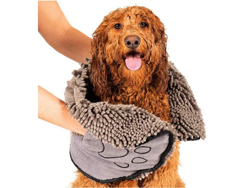 Dogs smarter by design Handtuch Dirty Dog Shammy Towel grau