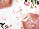 Partydeco Papierservietten Bride to be 33 x 33 cm, Weiss/Rosegold