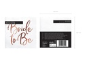 Partydeco Papierservietten Bride to be 33 x 33 cm, Weiss/Rosegold