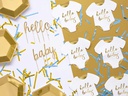 Partydeco Papierservietten Hello Baby Strampler 16 x 16 cm, 20 Stück