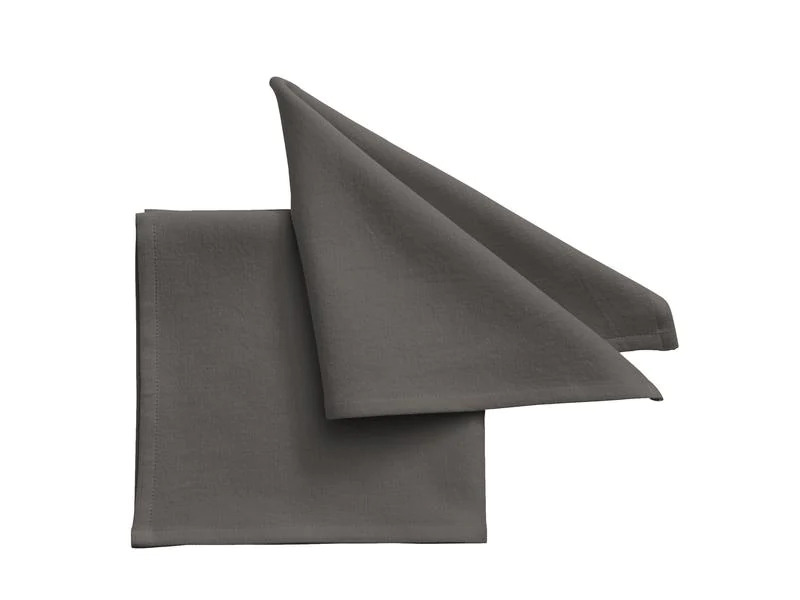 Pichler Stoffserviette One 40 cm x 40 cm, 6 Stück, Dunkelgrau