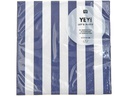 Rico Design Papierservietten Gestreift 33 x 33 cm, 20 Stück, Blau/Weiss