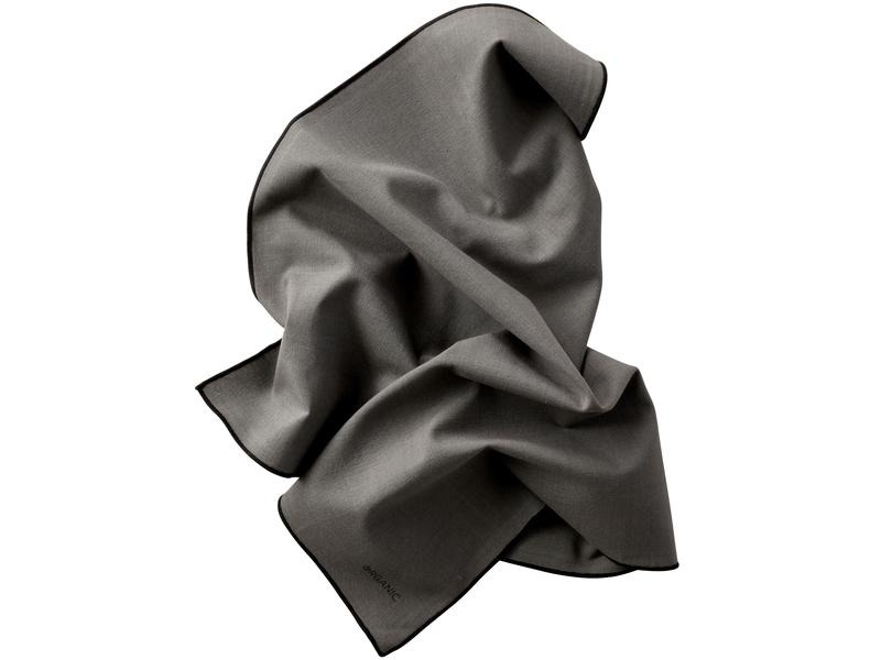 Södahl Stoffserviette Organic 2 Stück, Grau/Schwarz