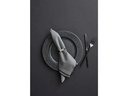 Södahl Stoffserviette Organic 2 Stück, Grau/Schwarz